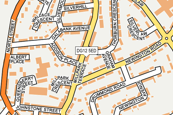 DG12 5ED map - OS OpenMap – Local (Ordnance Survey)