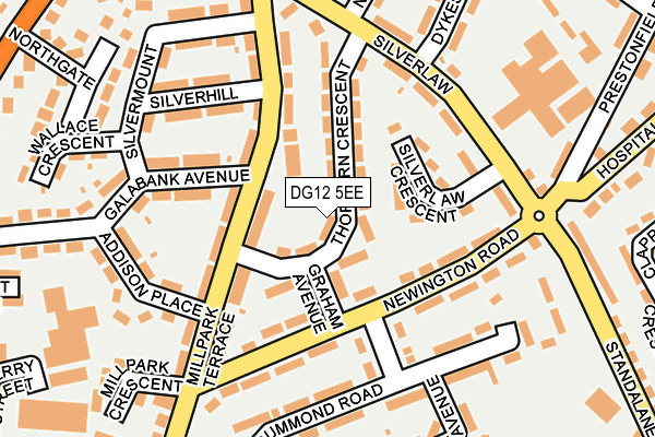 DG12 5EE map - OS OpenMap – Local (Ordnance Survey)