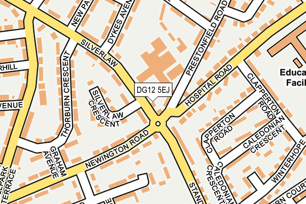 DG12 5EJ map - OS OpenMap – Local (Ordnance Survey)