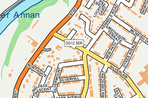 DG12 5ER map - OS OpenMap – Local (Ordnance Survey)