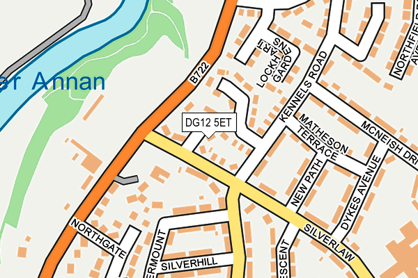 DG12 5ET map - OS OpenMap – Local (Ordnance Survey)