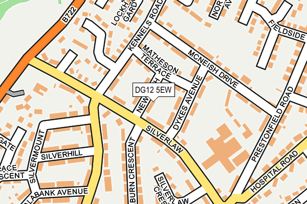 DG12 5EW map - OS OpenMap – Local (Ordnance Survey)