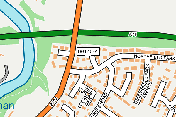 DG12 5FA map - OS OpenMap – Local (Ordnance Survey)