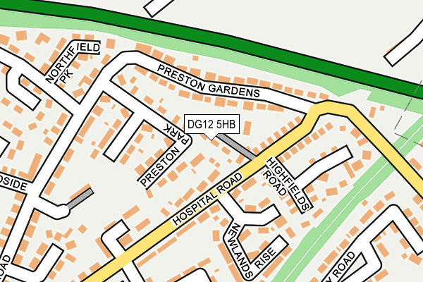 DG12 5HB map - OS OpenMap – Local (Ordnance Survey)