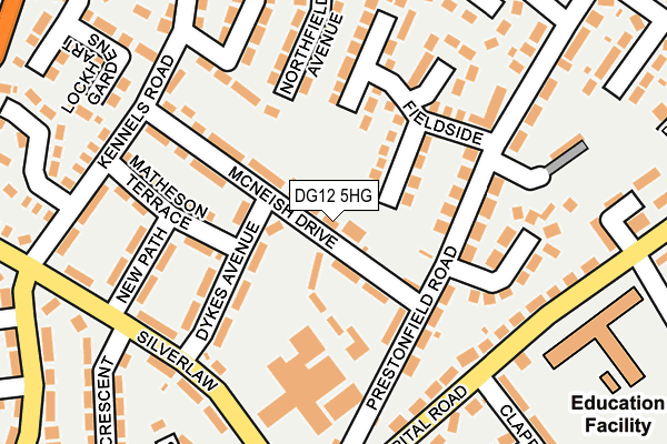 DG12 5HG map - OS OpenMap – Local (Ordnance Survey)