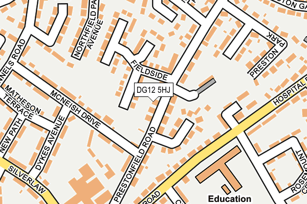 DG12 5HJ map - OS OpenMap – Local (Ordnance Survey)