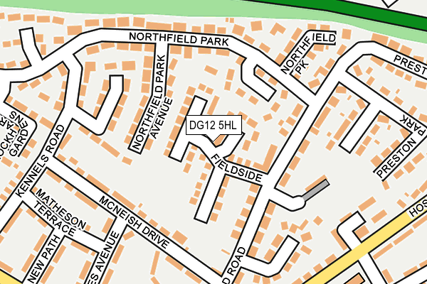 DG12 5HL map - OS OpenMap – Local (Ordnance Survey)