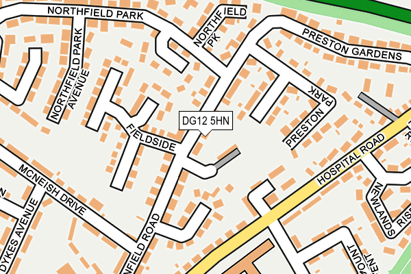 DG12 5HN map - OS OpenMap – Local (Ordnance Survey)