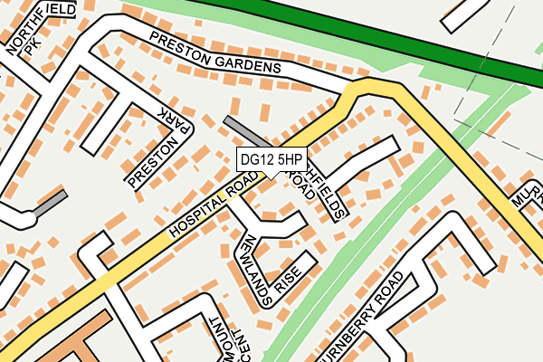 DG12 5HP map - OS OpenMap – Local (Ordnance Survey)