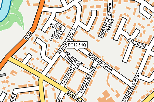 DG12 5HQ map - OS OpenMap – Local (Ordnance Survey)