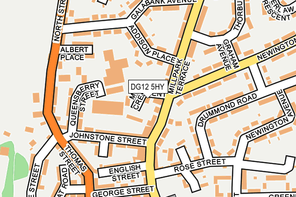 DG12 5HY map - OS OpenMap – Local (Ordnance Survey)
