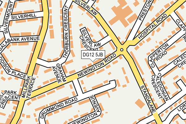 DG12 5JB map - OS OpenMap – Local (Ordnance Survey)
