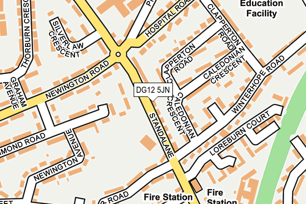 DG12 5JN map - OS OpenMap – Local (Ordnance Survey)