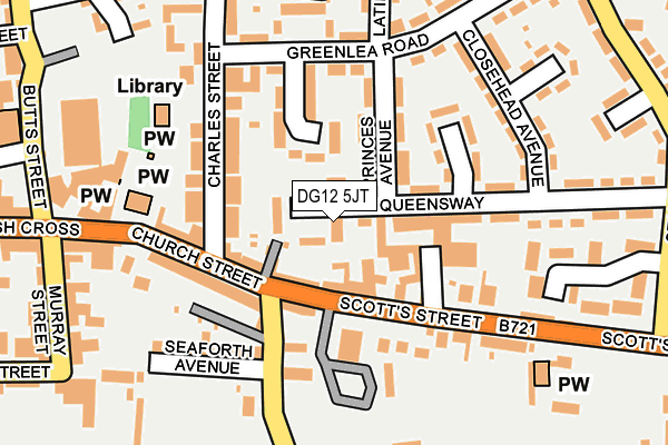 DG12 5JT map - OS OpenMap – Local (Ordnance Survey)