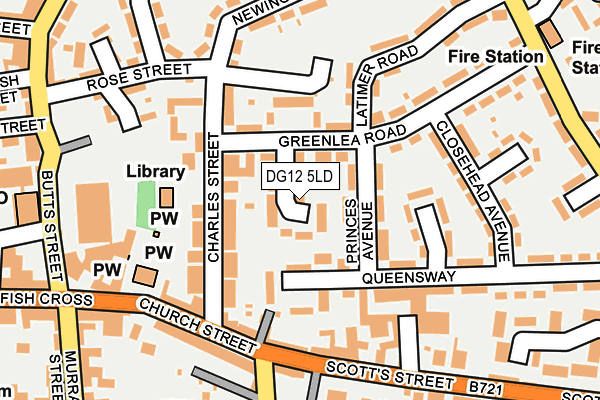 DG12 5LD map - OS OpenMap – Local (Ordnance Survey)