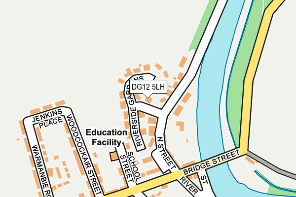 DG12 5LH map - OS OpenMap – Local (Ordnance Survey)