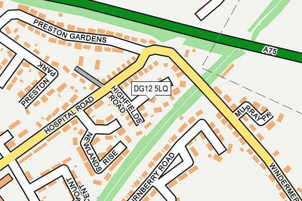 DG12 5LQ map - OS OpenMap – Local (Ordnance Survey)