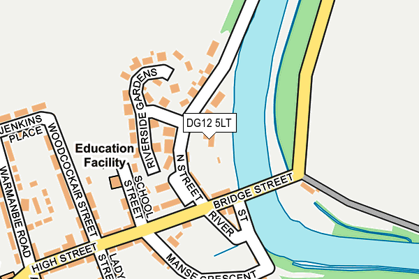 DG12 5LT map - OS OpenMap – Local (Ordnance Survey)
