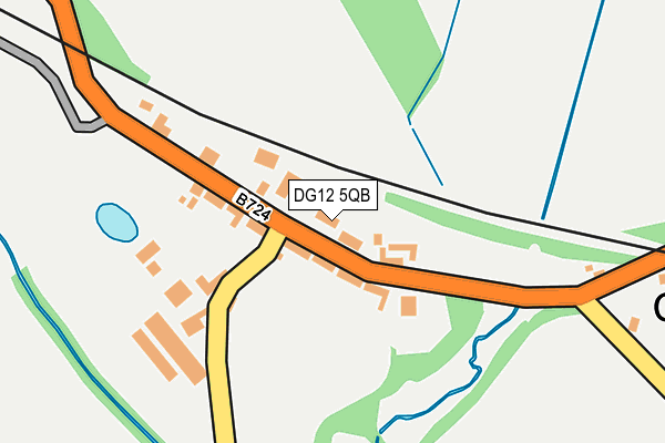DG12 5QB map - OS OpenMap – Local (Ordnance Survey)