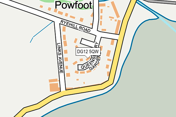 DG12 5QW map - OS OpenMap – Local (Ordnance Survey)