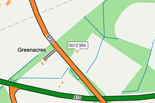 DG12 5RA map - OS OpenMap – Local (Ordnance Survey)