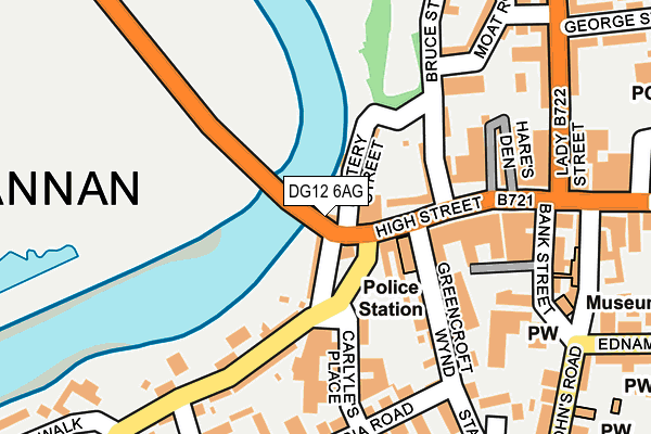 DG12 6AG map - OS OpenMap – Local (Ordnance Survey)