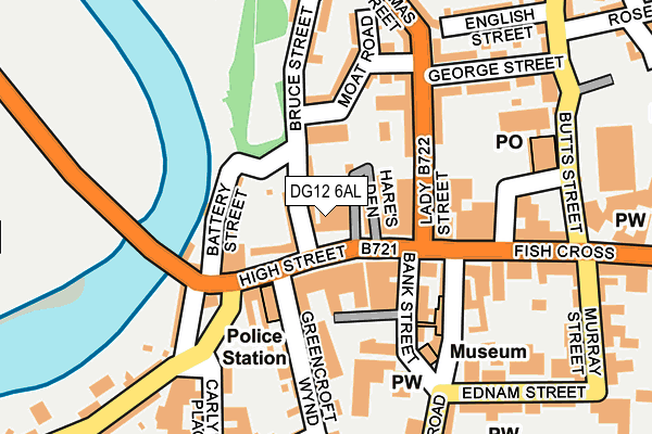 DG12 6AL map - OS OpenMap – Local (Ordnance Survey)