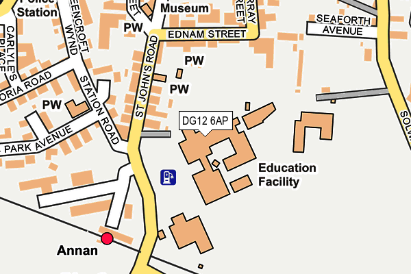 DG12 6AP map - OS OpenMap – Local (Ordnance Survey)