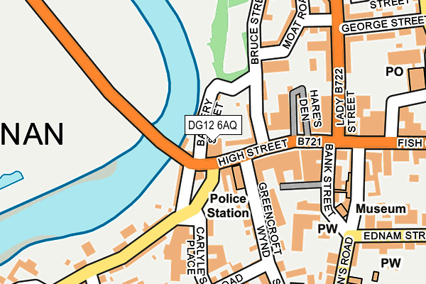DG12 6AQ map - OS OpenMap – Local (Ordnance Survey)