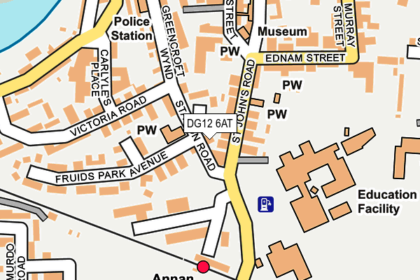 DG12 6AT map - OS OpenMap – Local (Ordnance Survey)