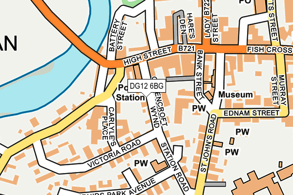 DG12 6BG map - OS OpenMap – Local (Ordnance Survey)
