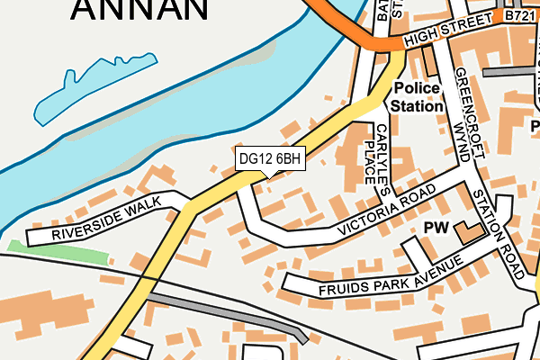 DG12 6BH map - OS OpenMap – Local (Ordnance Survey)