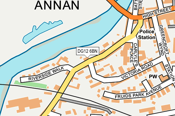 Map of NEWBIE SERVICES ANNAN LTD. at local scale