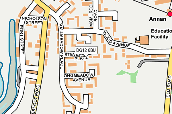 DG12 6BU map - OS OpenMap – Local (Ordnance Survey)