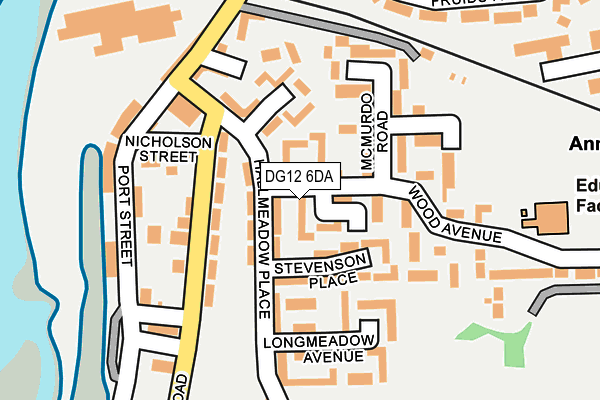 DG12 6DA map - OS OpenMap – Local (Ordnance Survey)