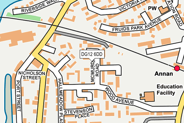 DG12 6DD map - OS OpenMap – Local (Ordnance Survey)
