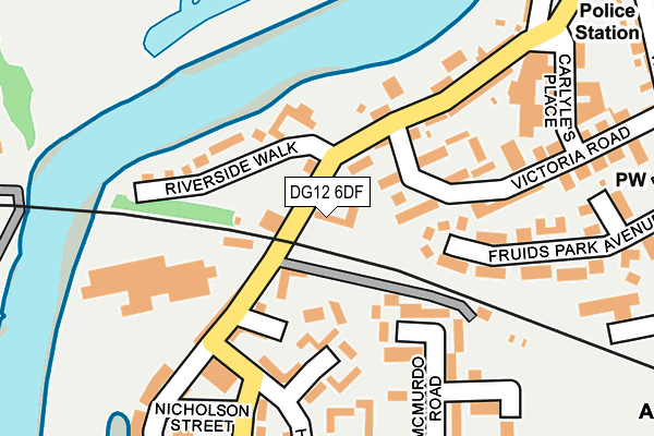 DG12 6DF map - OS OpenMap – Local (Ordnance Survey)