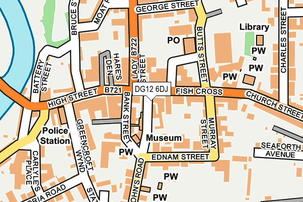 DG12 6DJ map - OS OpenMap – Local (Ordnance Survey)