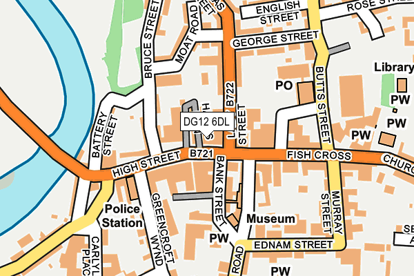 DG12 6DL map - OS OpenMap – Local (Ordnance Survey)