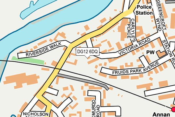 DG12 6DQ map - OS OpenMap – Local (Ordnance Survey)