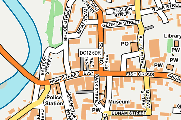 DG12 6DR map - OS OpenMap – Local (Ordnance Survey)