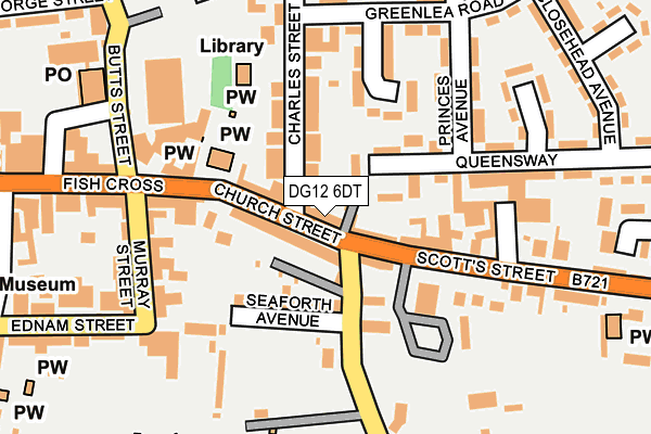 DG12 6DT map - OS OpenMap – Local (Ordnance Survey)