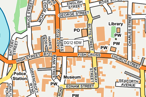 DG12 6DW map - OS OpenMap – Local (Ordnance Survey)