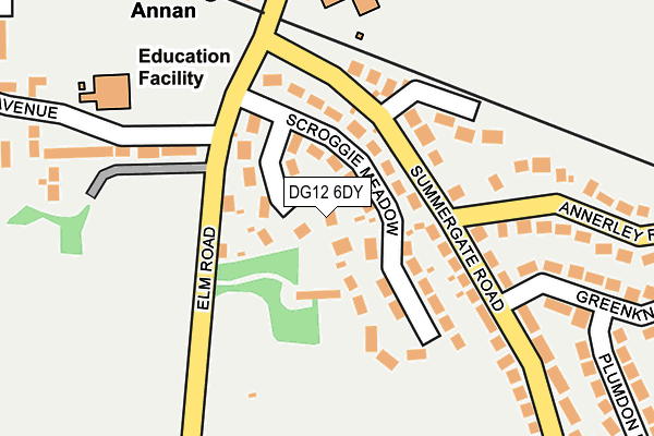 DG12 6DY map - OS OpenMap – Local (Ordnance Survey)
