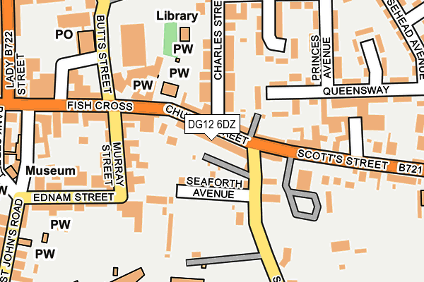 DG12 6DZ map - OS OpenMap – Local (Ordnance Survey)