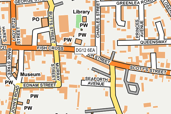 DG12 6EA map - OS OpenMap – Local (Ordnance Survey)