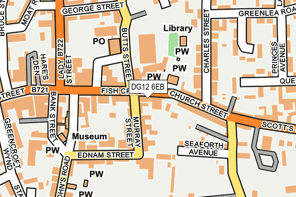 DG12 6EB map - OS OpenMap – Local (Ordnance Survey)