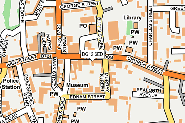 DG12 6ED map - OS OpenMap – Local (Ordnance Survey)