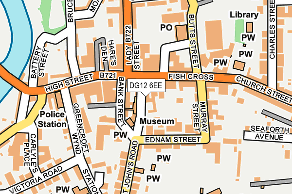 DG12 6EE map - OS OpenMap – Local (Ordnance Survey)