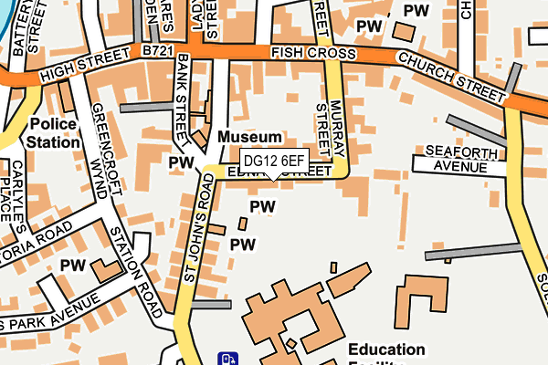 DG12 6EF map - OS OpenMap – Local (Ordnance Survey)